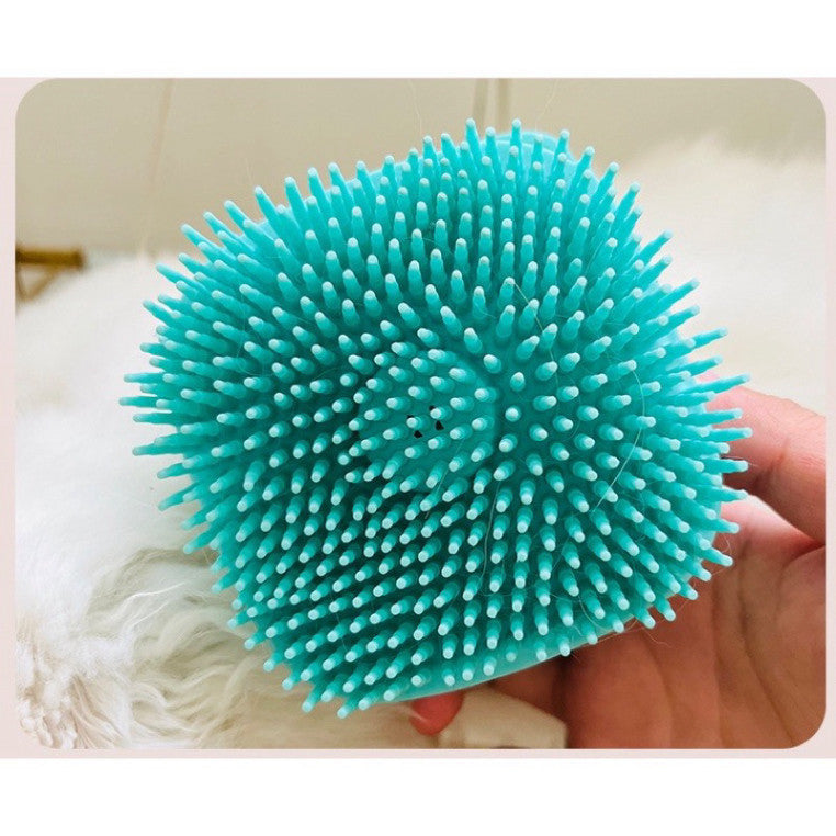 Bàn chải tắm cho thú cưng massage chăm sóc sức khỏe an toàn tiện dụng - Huna