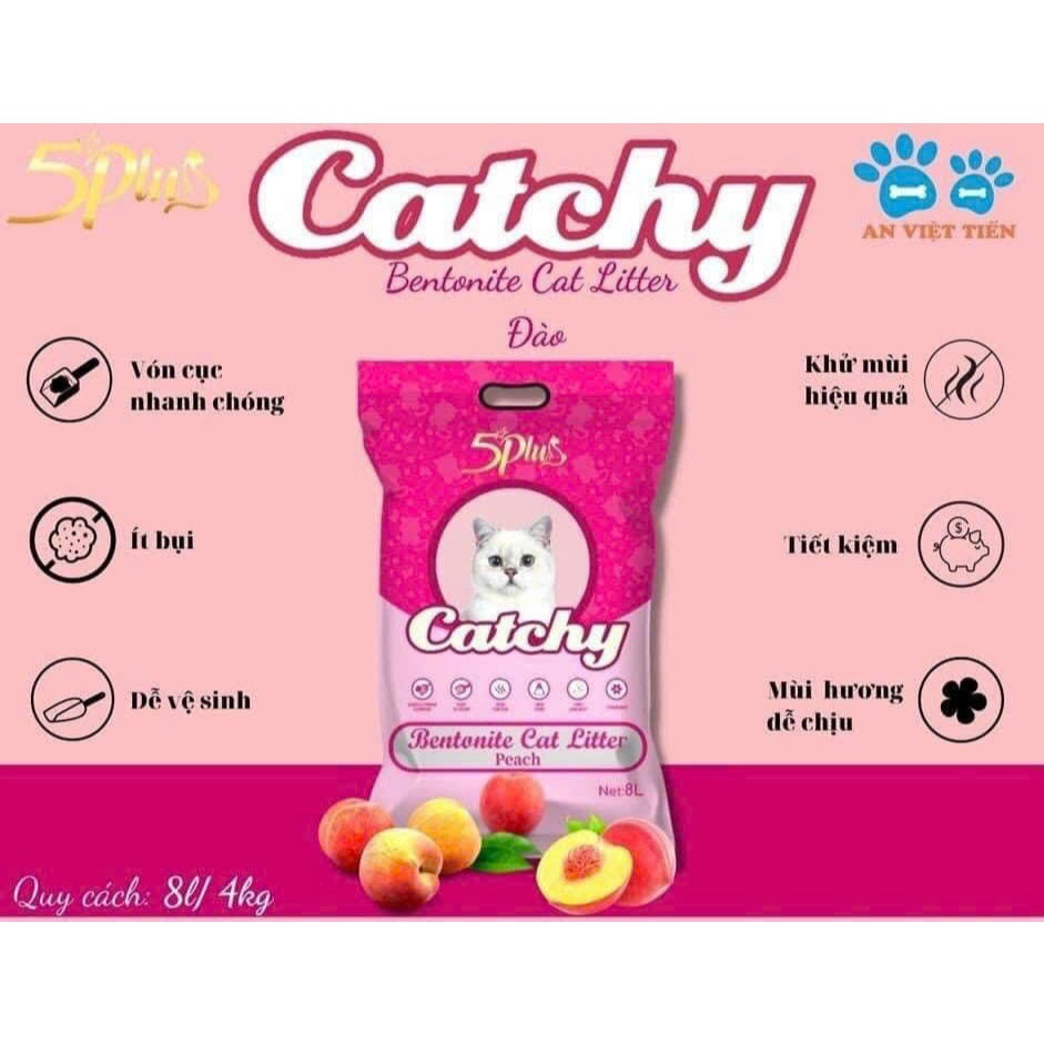 Cát Vệ Sinh CATCHY 8L - Sạch Sẽ, An Toàn Cho Mèo Cưng