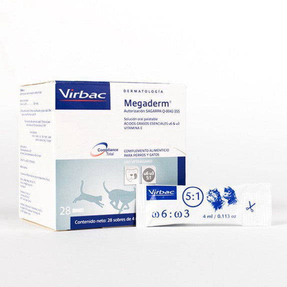 Gói Gel Dinh Dưỡng Virbac Megaderm 4ml Giúp Mượt Lông, Da Và Giảm Ngứa Chó Mèo - Huna