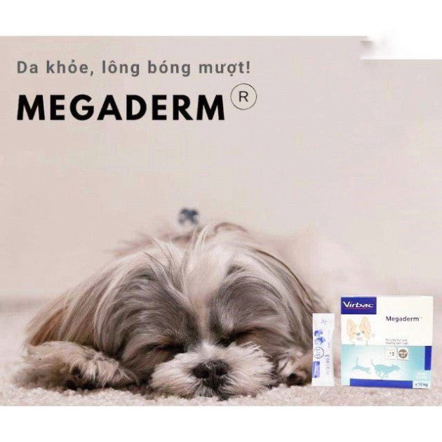 Gói Gel Dinh Dưỡng Virbac Megaderm 4ml Giúp Mượt Lông, Da Và Giảm Ngứa Chó Mèo - Huna