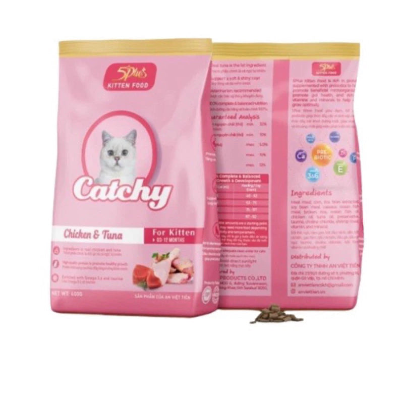 Hạt Catchy Kitten 400gr - Thức ăn hạt cho mèo con giàu dinh dưỡng - Huna