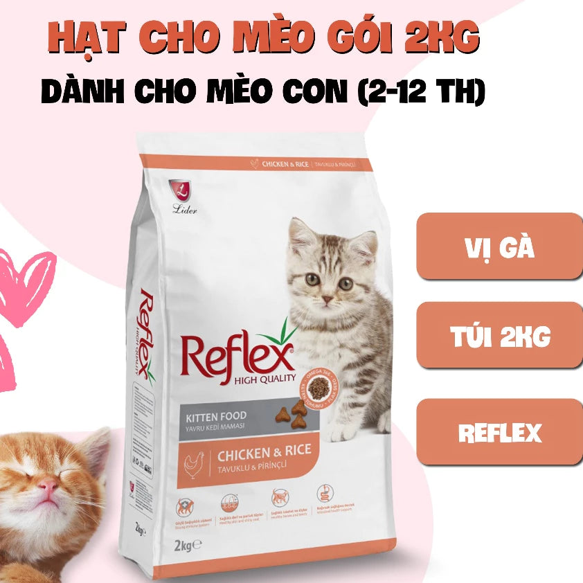 Hạt cho mèo Reflex - thức ăn cho mèo con, mèo lớn, mèo triệt sản, tiết niệu mèo