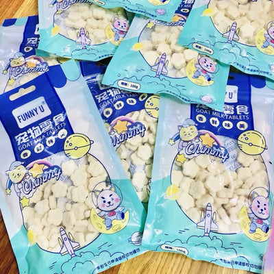 KẸO SỮA CANXI cho Chó Mèo Gói 100g Thơm ngon, Bổ sung canxi, dinh dưỡng, tốt cho tiêu hóa Thú Cưng - Huna