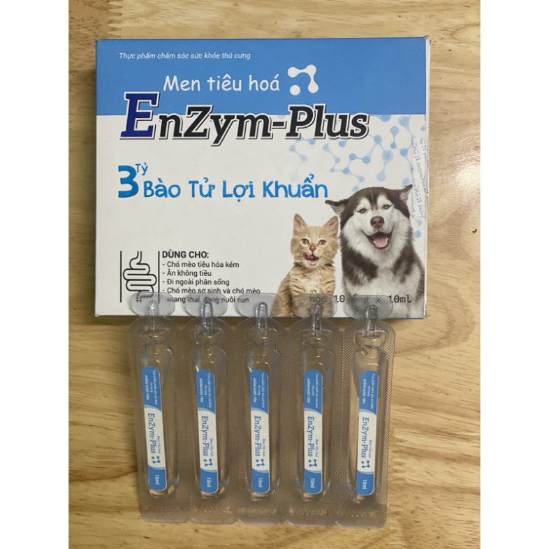 Men tiêu hoá Enzyme plus cho chó mèo lợi khuẩn đường ruột giảm rối loạn tiêu hoá cho thú cưng - Huna