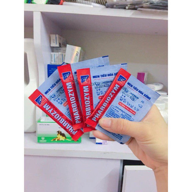 Men tiêu hóa sống Pharbiozym cho chó mèo gói 5g - Huna