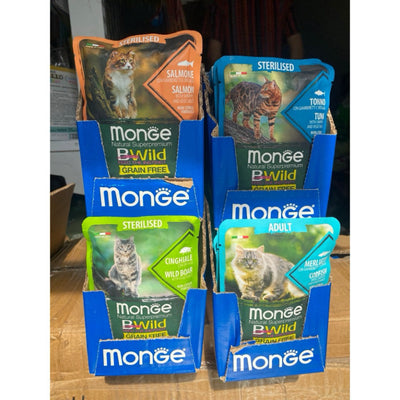 Pate Monge BWild cho mèo mọi độ tuổi - nhập khẩu Ý phù hợp mèo trưởng thành và mèo triệt sản - Huna