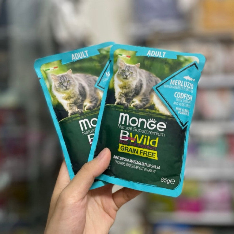 Pate Monge BWild cho mèo mọi độ tuổi - nhập khẩu Ý phù hợp mèo trưởng thành và mèo triệt sản - Huna