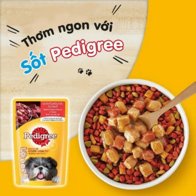 Pate Cho Chó Pedigree Vị Gà, Gan và Rau Củ 80g/130g - Thức Ăn Dinh Dưỡng, Tiện Lợi Cho Chó Cưng