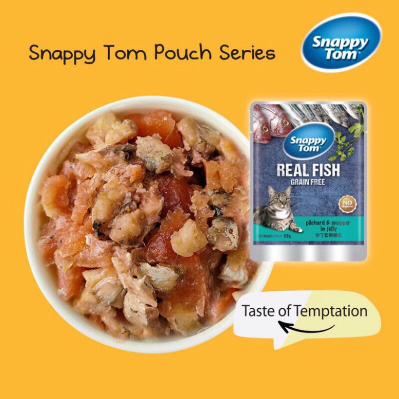 Pate Snappy Tom 85g cho mèo - Thức ăn mèo từ 2 tháng tuổi trở lên - Huna