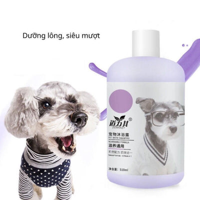 Sữa tắm cho chó mèo Dorrikey, giảm nấm ngứa, dưỡng ẩm, trừ ve rận, bao thơm, sạch 510ml - Huna