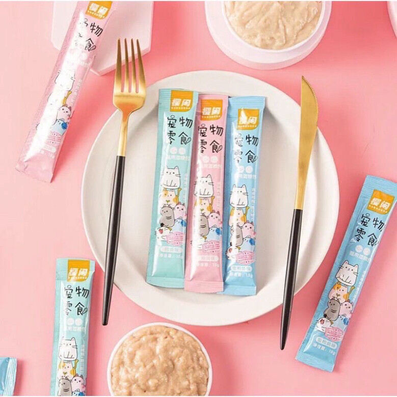 Súp thưởng Shizuka cho mèo, pet snack chó mèo Ciao Wang Soup shizuka siêu rẻ - Huna