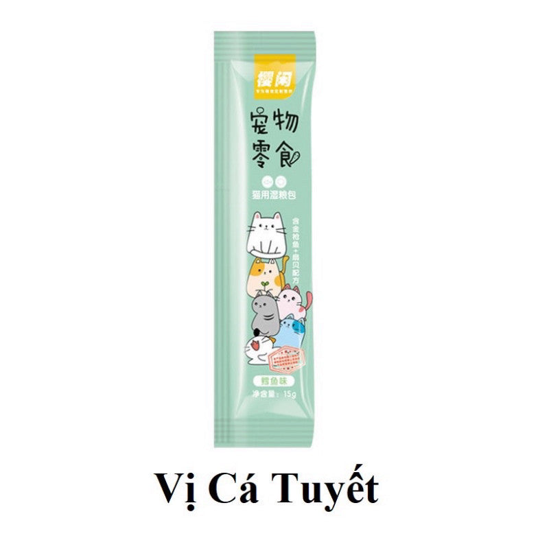 Súp thưởng Shizuka cho mèo, pet snack chó mèo Ciao Wang Soup shizuka siêu rẻ - Huna