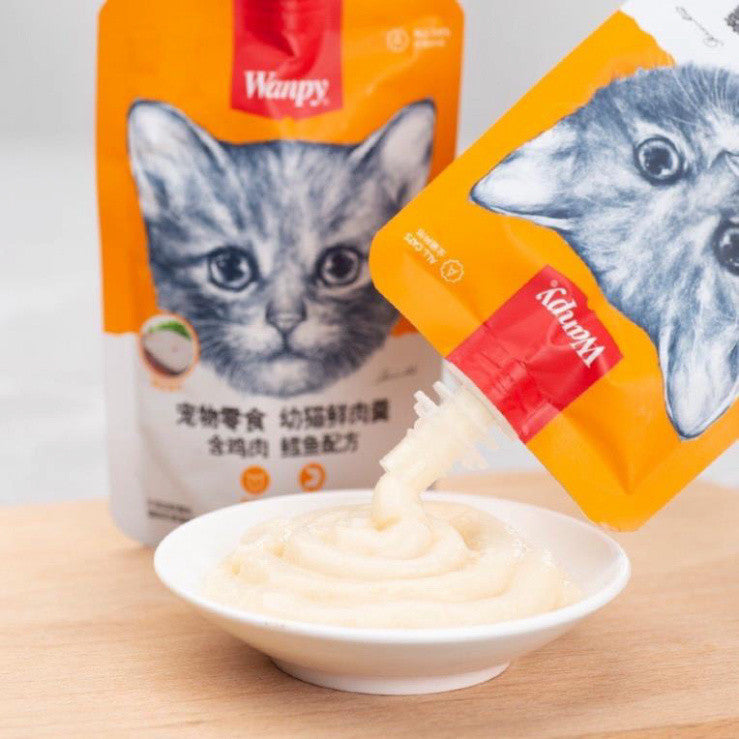 Súp thưởng Wanpy 90g - súp thưởng nắp vặn Wanpy cho mèo - Huna