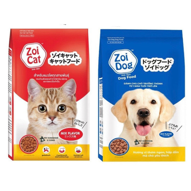 Thức ăn cho mèo hạt cho mèo ZoiCat hạt cho chó ZoiDog gói hãng 1 kg Thái Lan - Huna