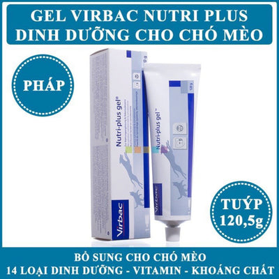 Gel dinh dưỡng cho chó mèo Nutri Plus Gel Virbac 120.5g Cung cấp năng lượng, vitamin, khoáng chất - Huna