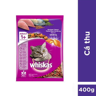 Hạt whiskas gói 400g thức ăn cho mèo lớn - Huna