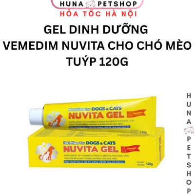 Gel Dinh Dưỡng Vemedim Nuvita Cho Chó Mèo – Bổ Sung Vitamin & Khoáng Chất – Tuýp 120g – huna