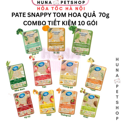 Hộp 24 Gói Pate Snappy Tom Hoa quả Pate Cho Mèo Gói 70g