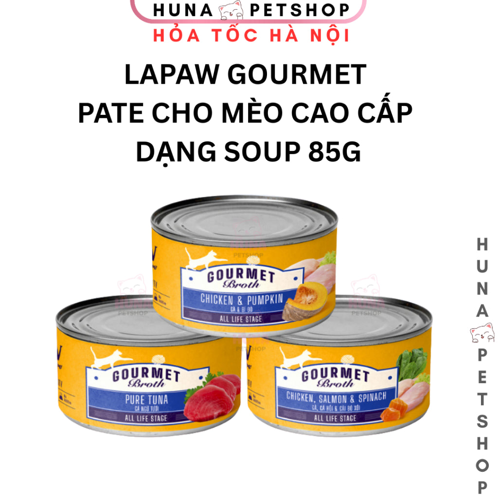 Pate laPaw Gourmet Cho Mèo Mọi Lứa Tuổi 85g – huna