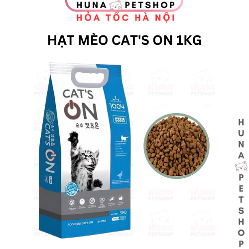 Thức Ăn Cho Mèo mọi lứa tuổi Cat’s On Túi 1kg – Hạt Khô Cats on Dinh Dưỡng Cao Cấp Nhập Khẩu Hàn Quốc