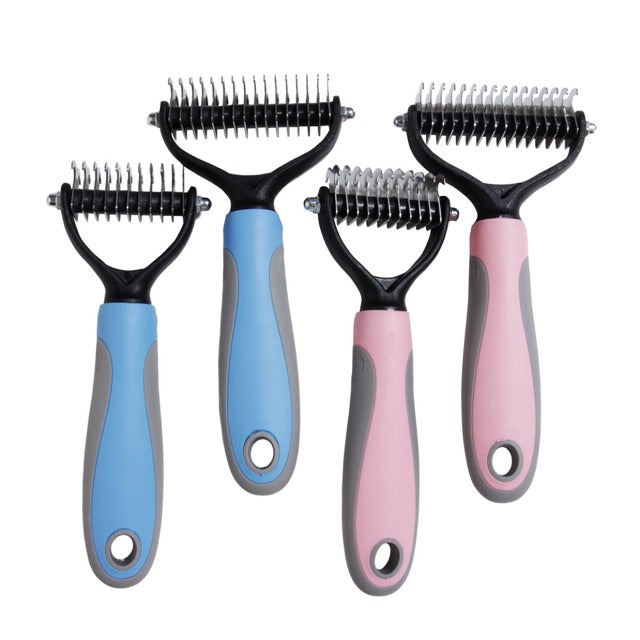 Lược gỡ rối đa năng dành cho chó và mèo, loại bỏ lông, dao gỡ rối bằng thép không gỉ - Huna