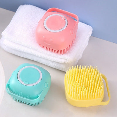 Bàn chải tắm cho thú cưng massage chăm sóc sức khỏe an toàn tiện dụng - Huna