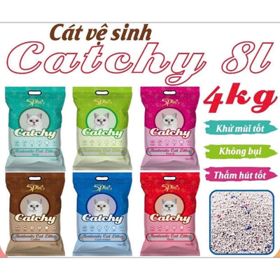 Cát Vệ Sinh CATCHY 8L - Sạch Sẽ, An Toàn Cho Mèo Cưng