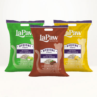 Cát Vệ Sinh Cho Mèo LaPaw Đất Sét Tự Nhiên 8L/4kg - Vón Cục Tốt, Khử Mùi Hiệu Quả, Ít Bụi - Huna