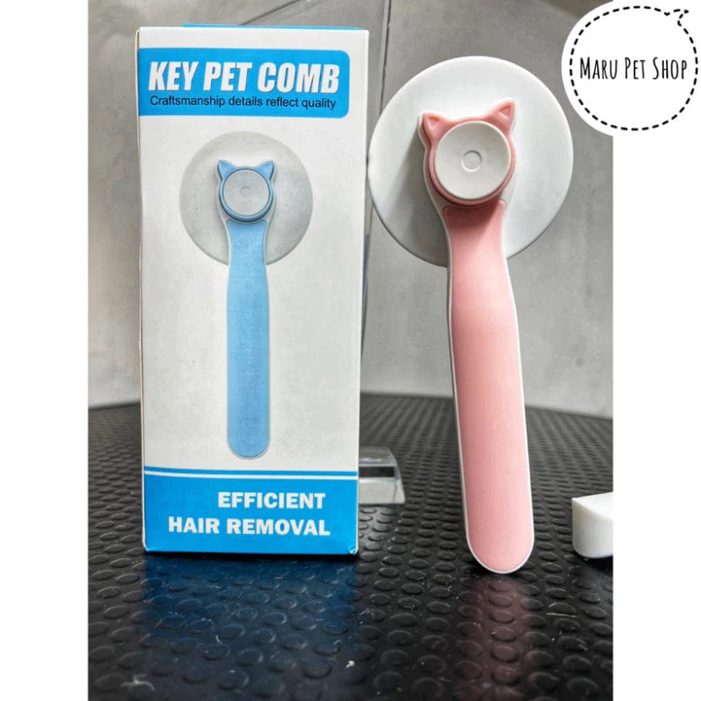 Lược KEYPET COMB chải lông gỡ rối chó mèo có nút bấm tách lông tự động khỏi lược cho thú cưng - Huna