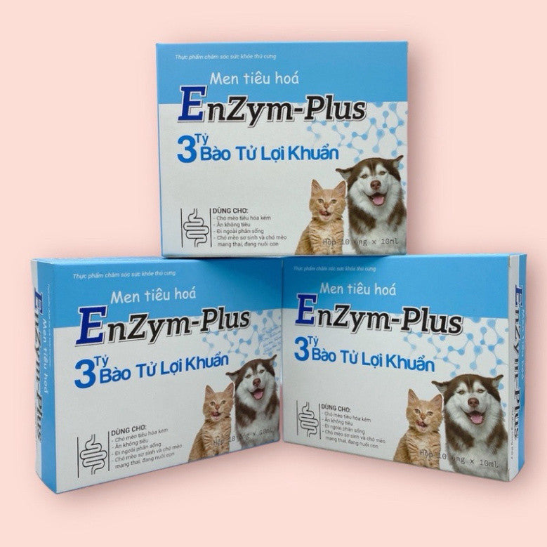 Men tiêu hoá Enzyme plus cho chó mèo lợi khuẩn đường ruột giảm rối loạn tiêu hoá cho thú cưng - Huna