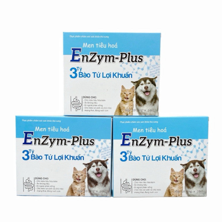 Men tiêu hoá Enzyme plus cho chó mèo lợi khuẩn đường ruột giảm rối loạn tiêu hoá cho thú cưng - Huna