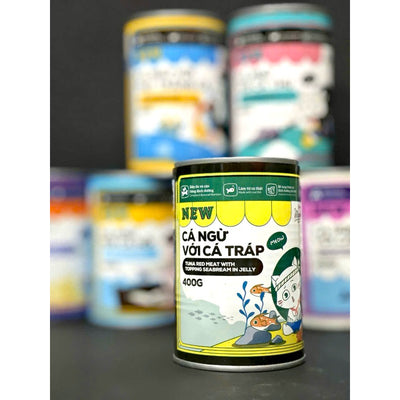 Pate cho mèo Meowcat - Thức ăn dinh dưỡng cao cấp cho mèo - Lon 400g - Huna
