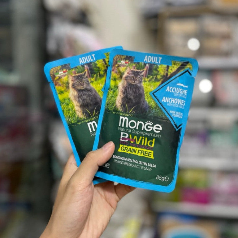 Pate Monge BWild cho mèo mọi độ tuổi - nhập khẩu Ý phù hợp mèo trưởng thành và mèo triệt sản - Huna