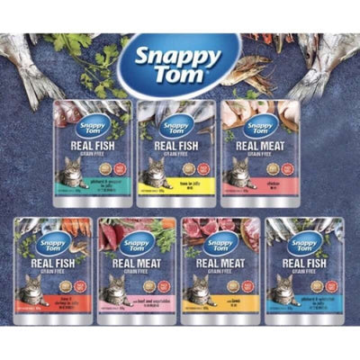 Pate Snappy Tom 85g cho mèo - Thức ăn mèo từ 2 tháng tuổi trở lên - Huna