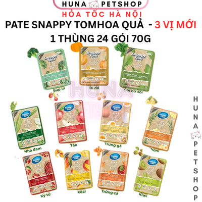 [Thùng 24 Gói] Pate Snappy Tom TRÁI CÂY Pate Cho Mèo Gói 70g - Huna
