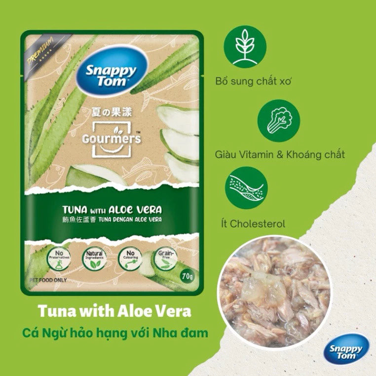 [Thùng 24 Gói] Pate Snappy Tom TRÁI CÂY Pate Cho Mèo Gói 70g - Huna