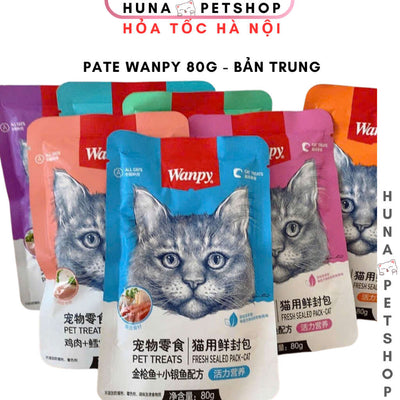 Pate WANPY 80g pate mèo thơm ngon bổ dưỡng - Huna
