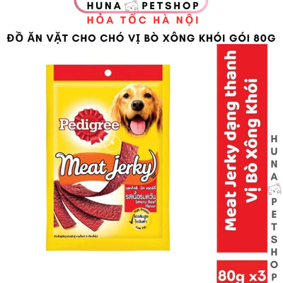 PEDIGREE Meat Jerky - Đồ Ăn Vặt Cho Chó Hương Vị Bò Xông Khói, Bổ Dưỡng & Khỏe răng