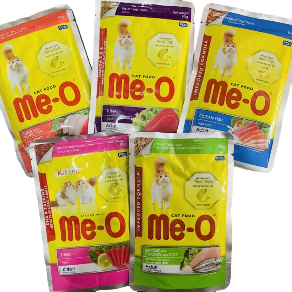 Pate Meo Me-O Cho Mèo 80g – Dinh Dưỡng Cao, Hỗ Trợ Thị Lực, Lông Óng Mượt