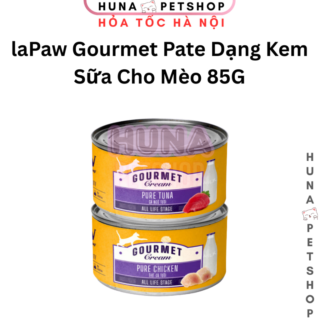 laPaw Gourmet Pate Dạng Kem Sữa Cho Mèo 85G – Dinh Dưỡng Hoàn Chỉnh, Thơm Ngon Kích Thích Vị Giác