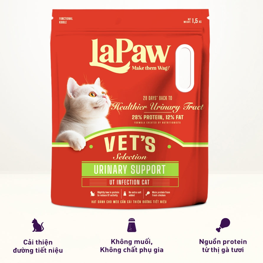 Hạt hỗ trợ tiết niệu cho mèo LaPaw phòng ngừa sỏi thận 1,5KG