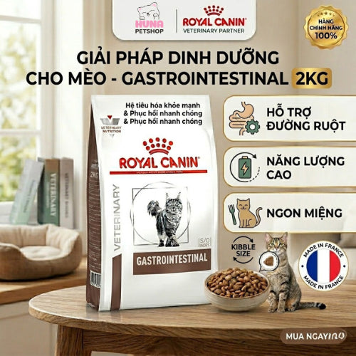 Hạt Mèo Royal Canin GastroIntestinal - Hỗ Trợ Tiêu Hóa, Đường Ruột - Huna