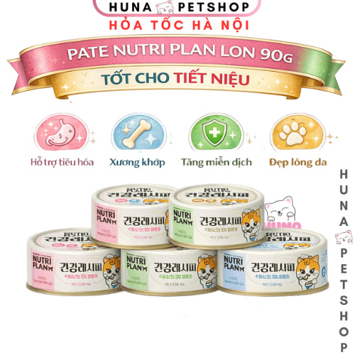 Pate Nutri Plan lon 90g nhập khẩu Hàn Quốc hỗ trợ tiết niệu - Huna - 동원F&B 뉴트리플랜
