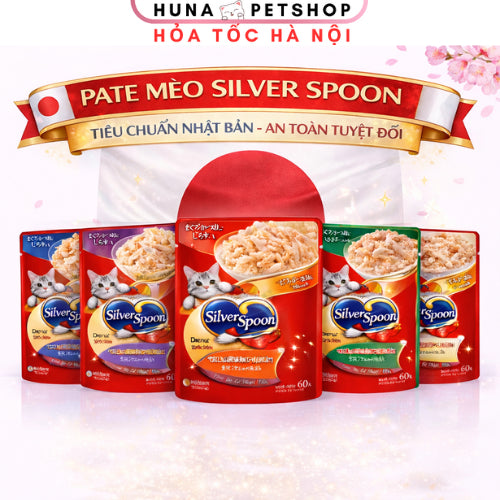 Pate mèo Silver Spoon 60g - Huna